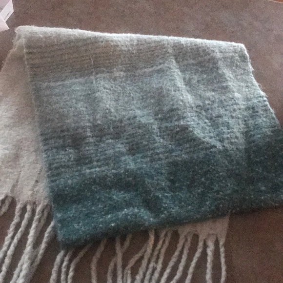 Other - very large warm soft scarf greenish blue hues
